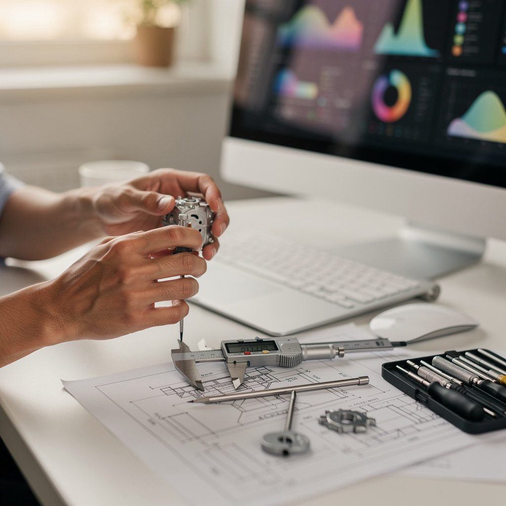 Christensen Engineering San Diego expert team reviewing technical blueprints and structural designs for a project